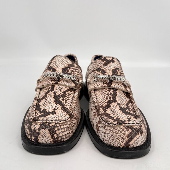 Burberry Men\'s Python-Print Leather Barbed Wire Loafers EUR 41 US 8 New In Box main image 14